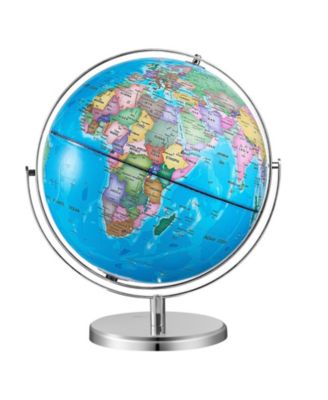 Illuminated World Globe 13" LED Light-Up Map Globe 720° Spinning