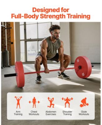 SUGFIT 6FT Barbell Bar 2-Inch Olympic Weight Bar Knurled Grip 700 LB Capacity