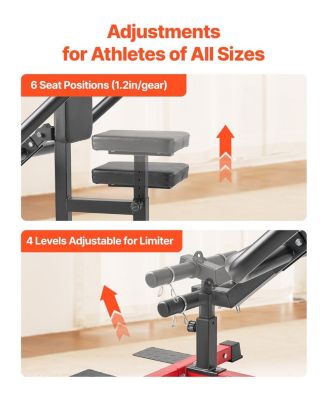 Seated Dip Machine Tricep Bicep Press Down Trainer with Adjustable Seat 450 LB