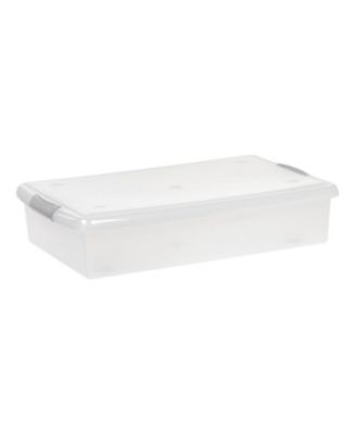 IRIS 40 Quart Underbed Store and Slide Storage Box with Gray Handle ...
