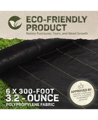 DeWitt Sunbelt 6' x 300' Woven Weed Barrier Landscape Fabric Ground Cover 2 Pack