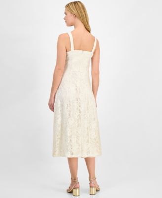 Juniors' Lace Midi Dress