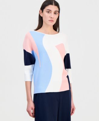 Women's Dolman-Sleeve Boat-Neck Sweater