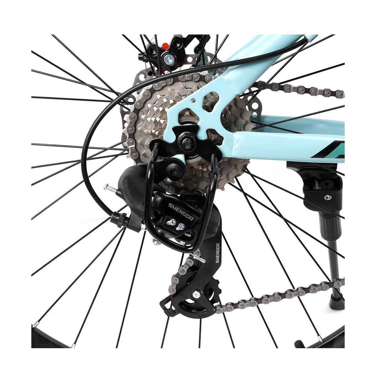 Artudatech 29-Inch 21-Speed Mountain Bike with Dual Disc Brakes & Suspension Fork for Stability