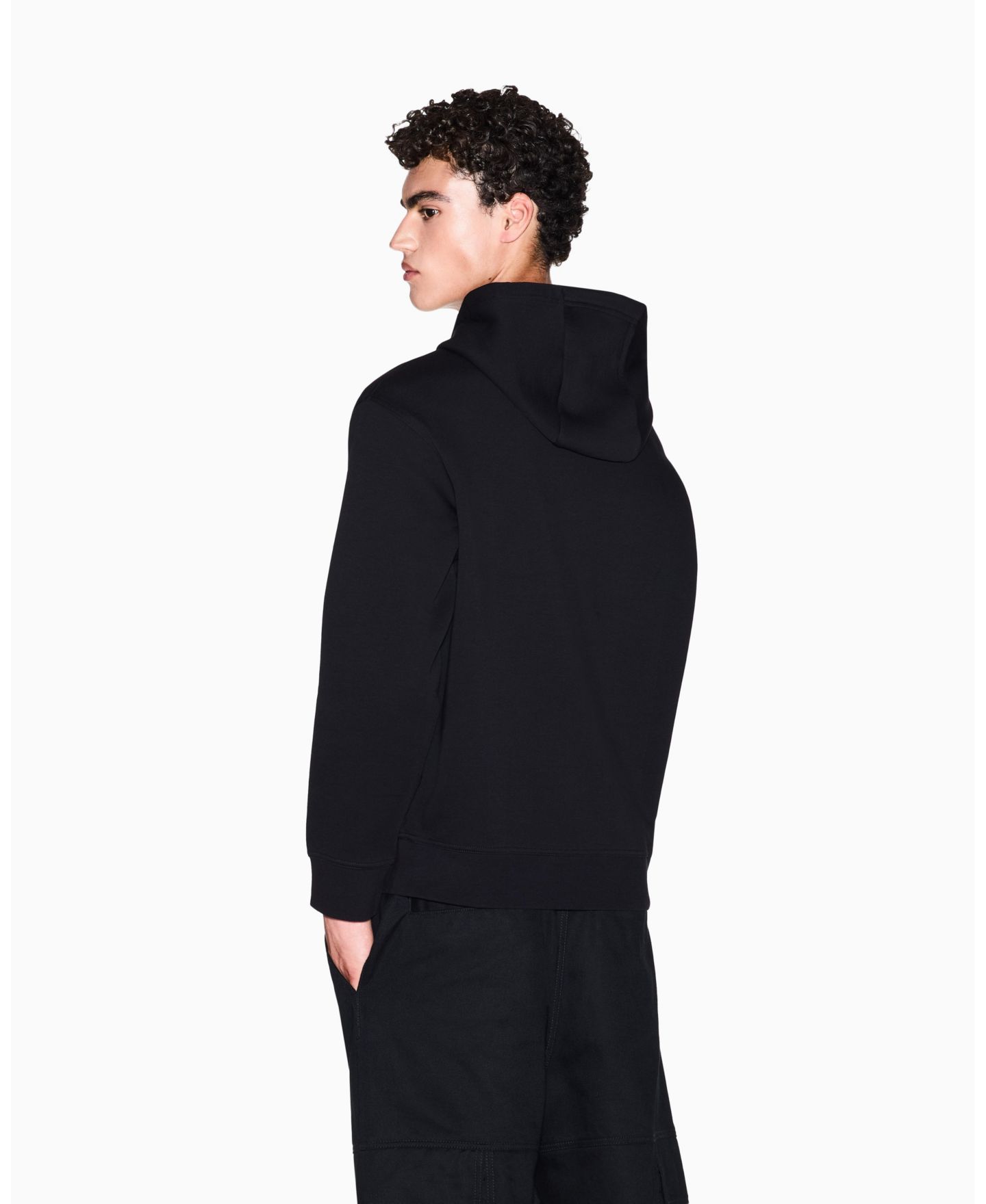 Мужское худи A|X Armani Exchange Icon Pullover, цвет: Чёрный — фото 5