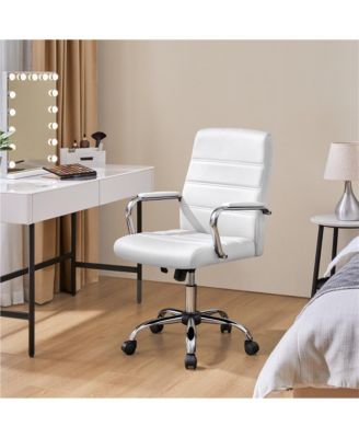 Mid-Back Office Chair PU Leather Office Executive Chair