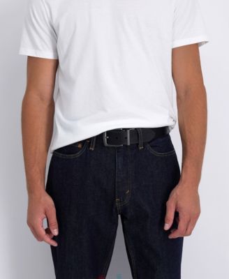  Reversible Casual Men's Belt with Embossed Strap