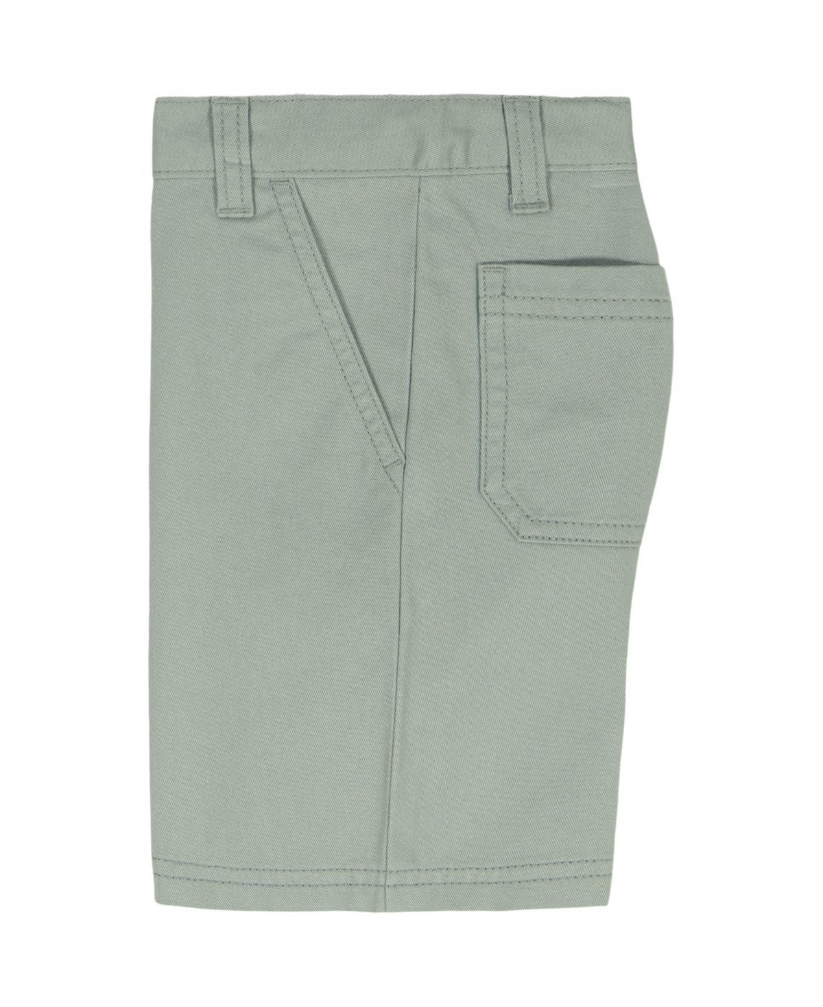 Calvin Klein Boys' Toddler 2T-4T Striped Short-Sleeve Shirt and Twill Shorts, 2-Piece Set