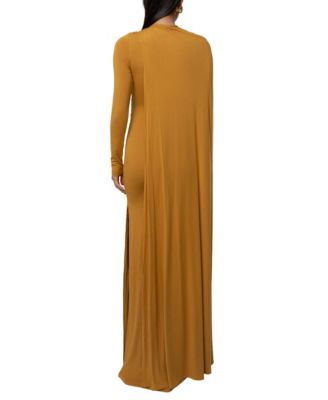 Women's Draped Elegance Cape Dress