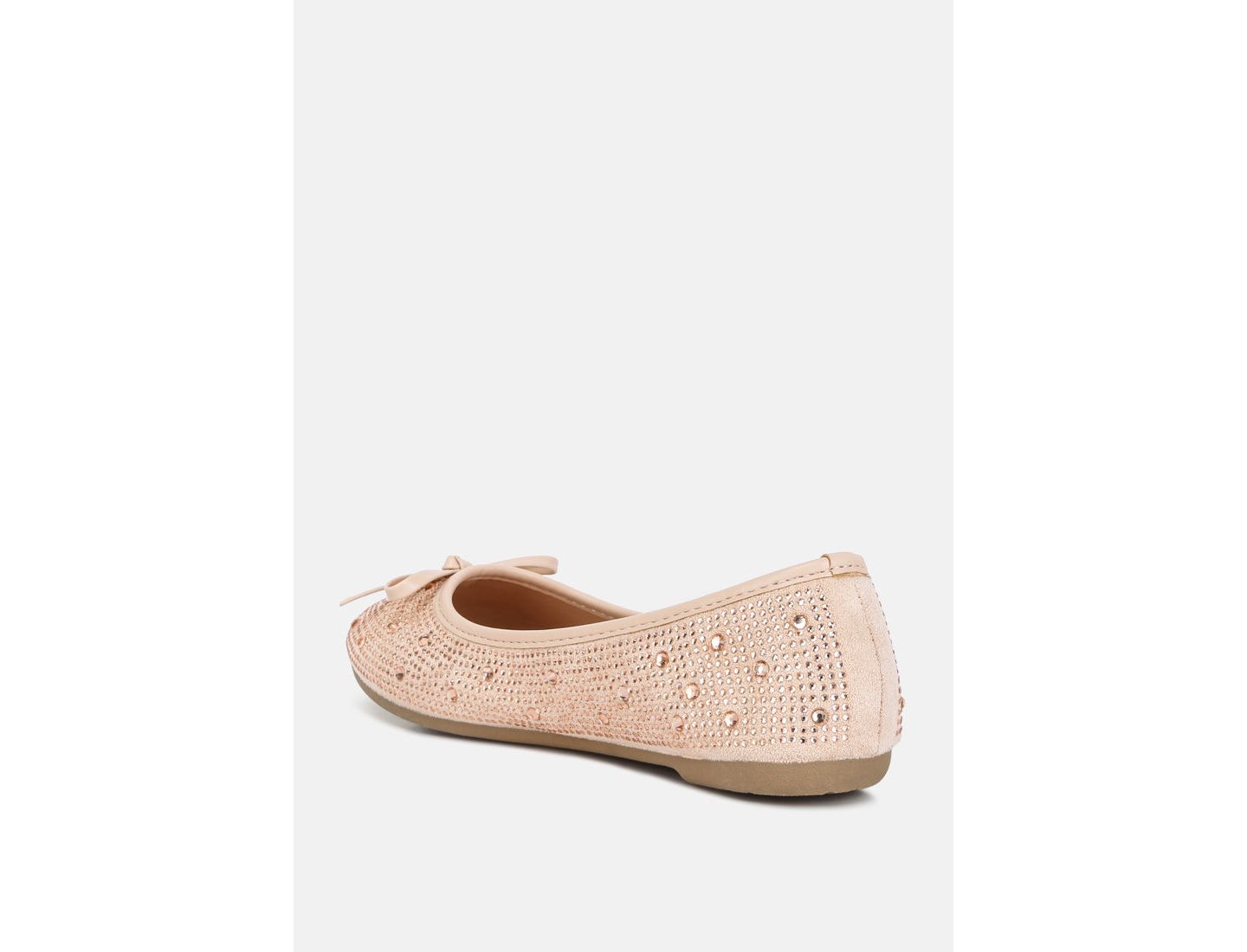 Женские балетки London Rag Hosana rhinestones and stud embellished ballet flats, цвет: Светлый бежевый — фото 5