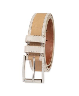 Men's Leather Inlay Casual Belt