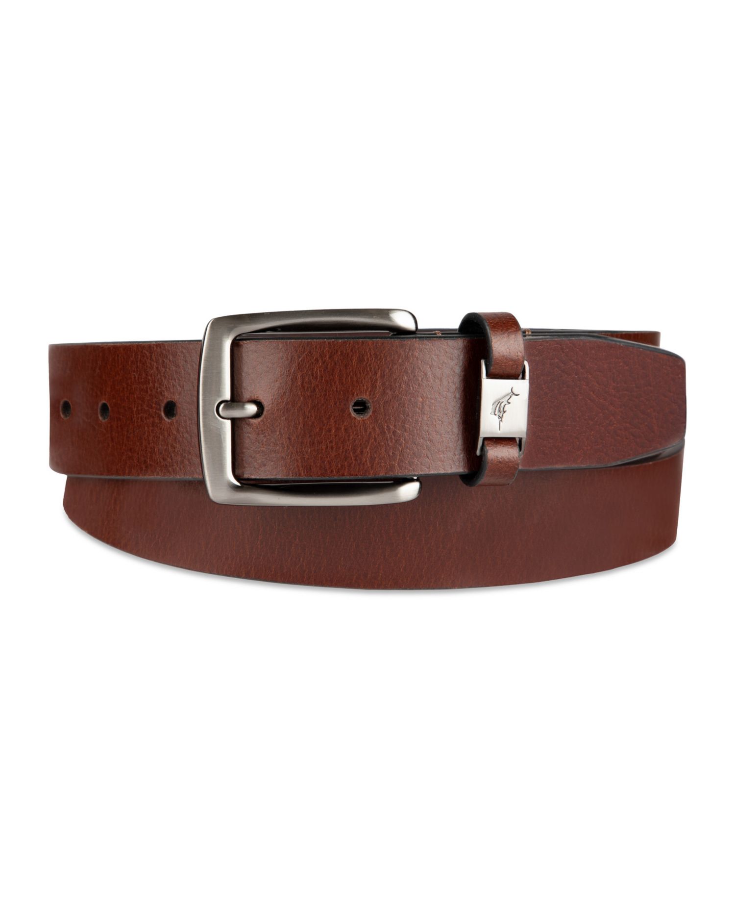 Men's Cassic Logo Ornament Leather Belt
