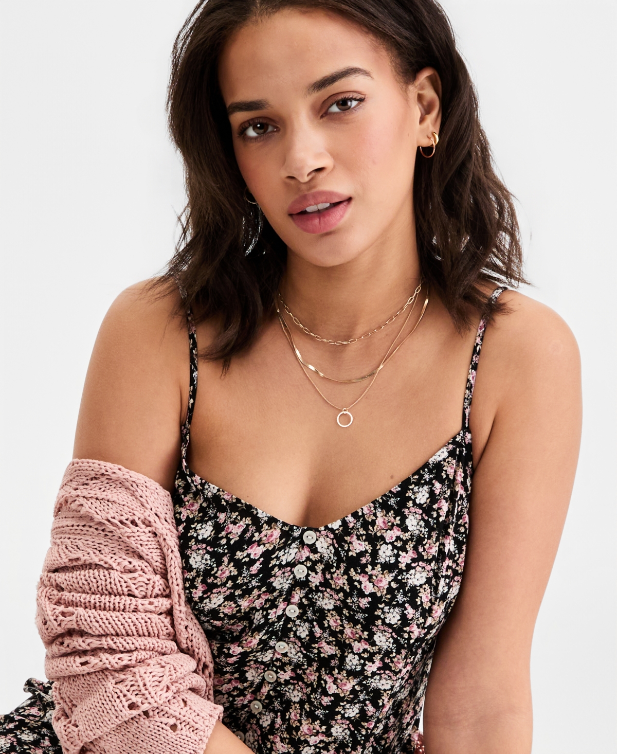 Lucky Brand Women's Printed Simone Slip Dress