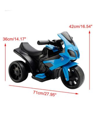 6V Kids 3-Wheel Ride-On Motorcycle with Parent Remote Control & LED Light