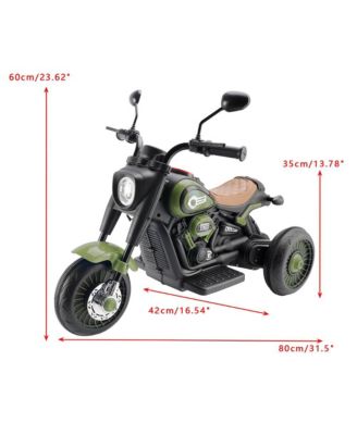 6V 3-Wheel Kids Motorcycle for Ages 1-3, Electric Toy with Light & Music