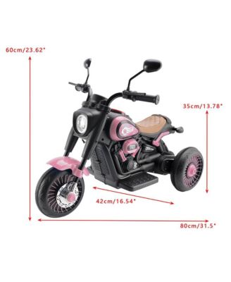 6V 3-Wheel Kids Motorcycle for Ages 1-3, Electric Toy with Light & Music