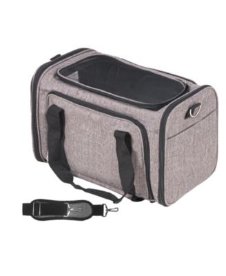 Airline-Approved Rolling Pet Carrier, Holds up to 25 lbs., Gray