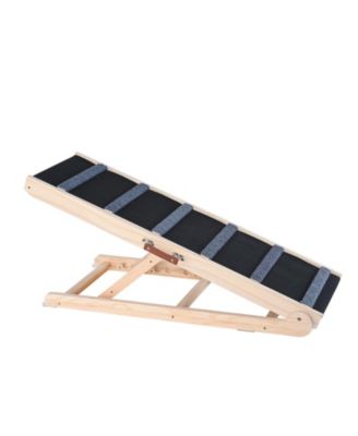 Adjustable Wooden Folding Pet Ramp, 41.3