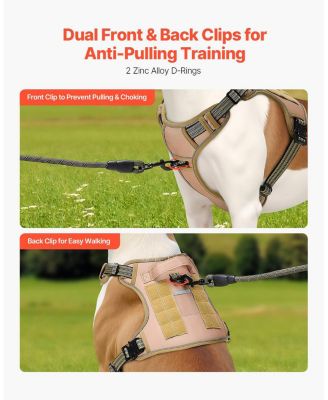 Tactical No-Pull Adjustable Dog Harness with Handle