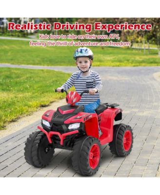 24V Kids Ride-On Electric ATV with Wireless Connection for Toddlers 3-8 Years