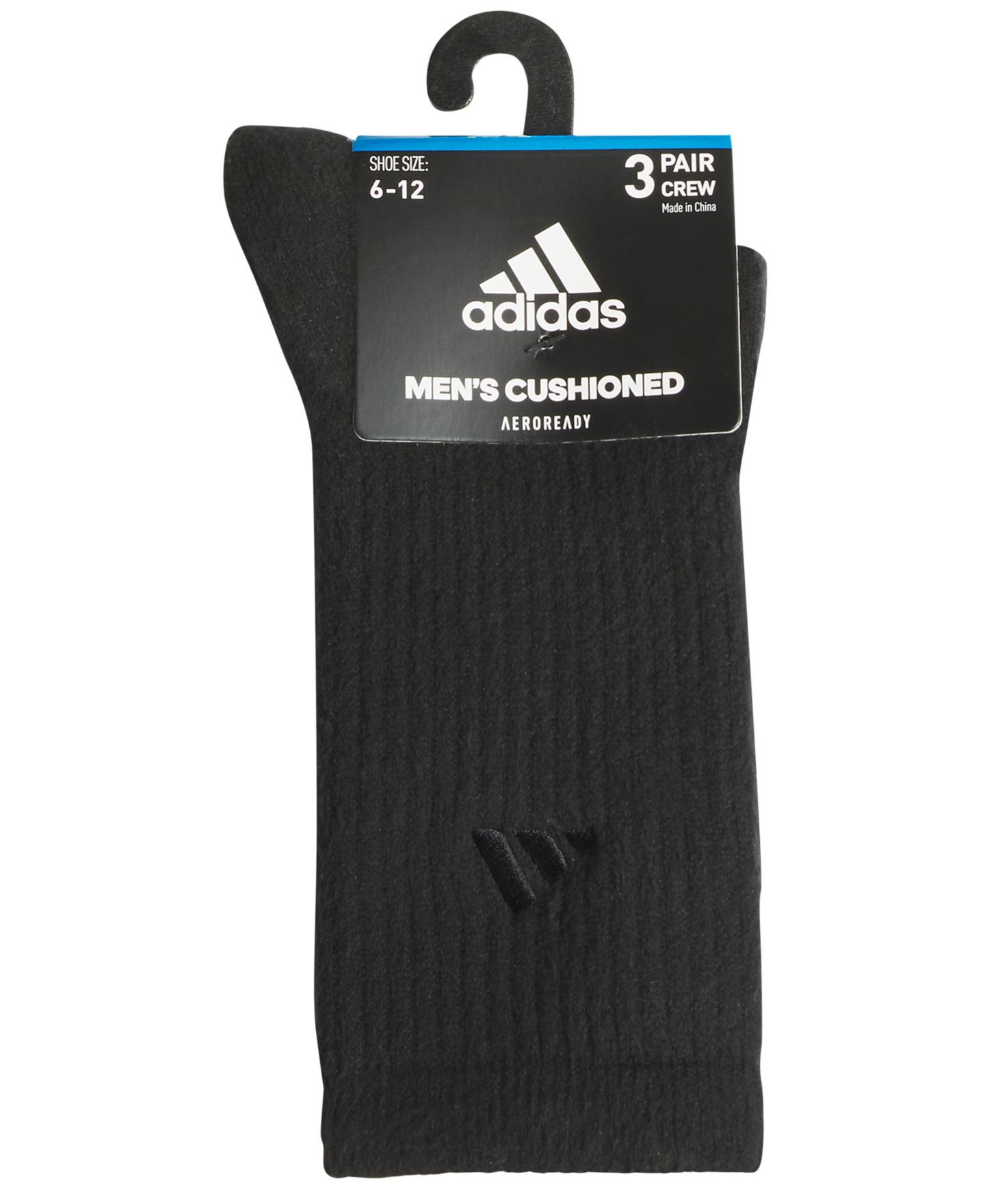 Носки Comfort для мужчин, 3 шт. — adidas, цвет: Чёрный / Белый — фото 5