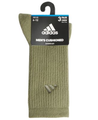 Men's Cushioned Comfort Crew Socks, 3-Pack