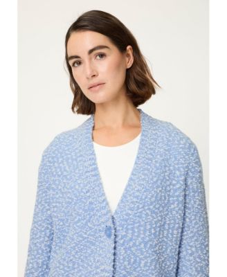 Women's Two-Tone Boucle Cardigan