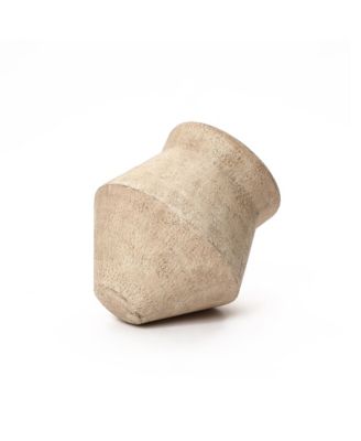 2-Piece Rustic Brick Red Cachepot Planter Cauldron Set with Black Stands