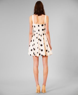 Women's Basque Waist Square Neck Short Dress