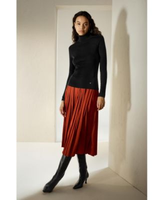 Women's Seamless Silk-Cashmere Blend Turtleneck Sweater