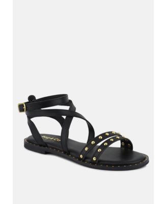 CORRIANE Womens Studs Embellishment Strappy Sandals