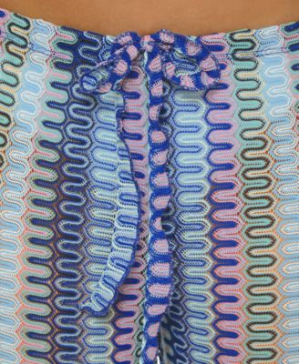 Women's Sundown Striped Crochet Cover-Up Pants