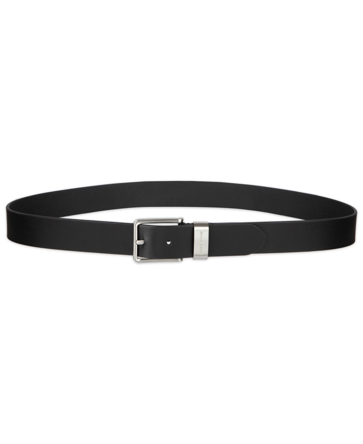 35MM Men's Metal Loop Silver-Tone Belt