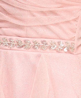 Juniors' Strappy Petal Detail Skirt Dress
