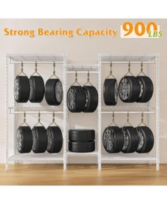 Clothes Rack, Clothing Racks for Hanging Clothes, L Shaped Clothing Rack for Corner 900LBS Heavy Duty Clothes Rack Garment Rack