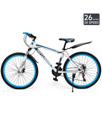 26-Inch 24-Speed Mountain Bike for Adults with Suspension Fork & Dual Disc Brakes, Ready for Adventure