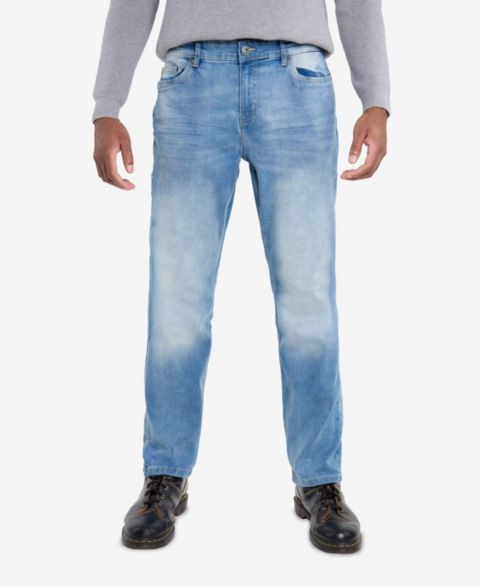 Мужские джинсы CULTURA Pieced Pockets Slim Fit, цвет: Светлая варка