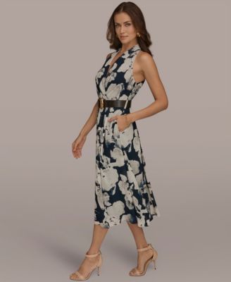 Women's Fit and Flare Midi Dress