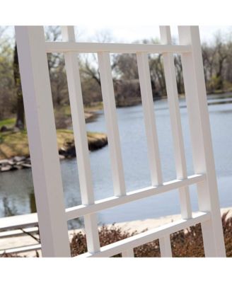 Dura-Trel Wellington Arbor 72" x 85" Outdoor Garden Arch Lattice Trellis
