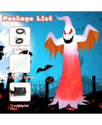 6 ft Halloween Inflatable Ghost Quick Blow up Halloween Decor with LED Lights