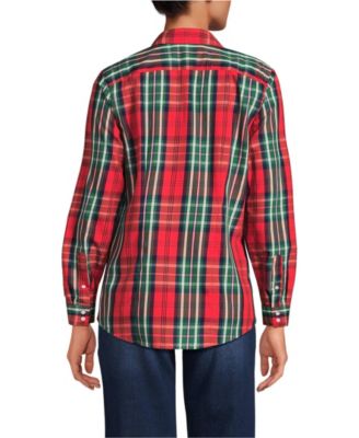 Petite No Iron Button Front Shirt