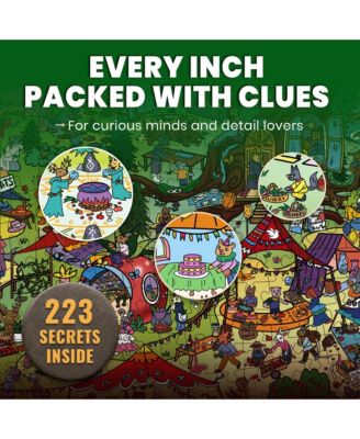 1000 Piece Puzzle for Adults with 223 Hidden Secrets & Audio Story – Blush Lotus Kingdom