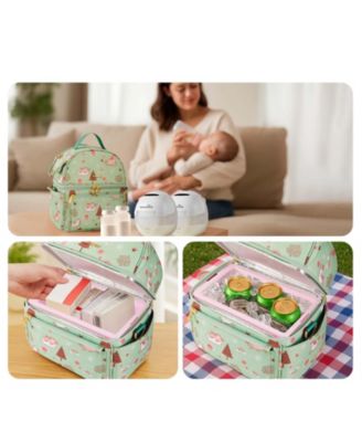 Breastmilk Cooler Bag with Detachable Insulation Box Set