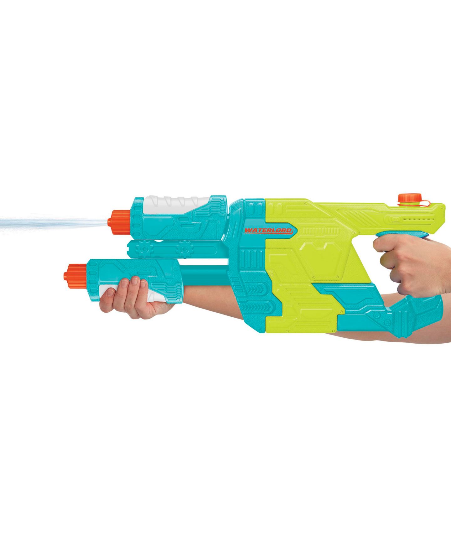 Детские игрушки Water Warriors Waterlord Dual Barrel Power Pump Water Blaster, Ages 6+ — фото 3