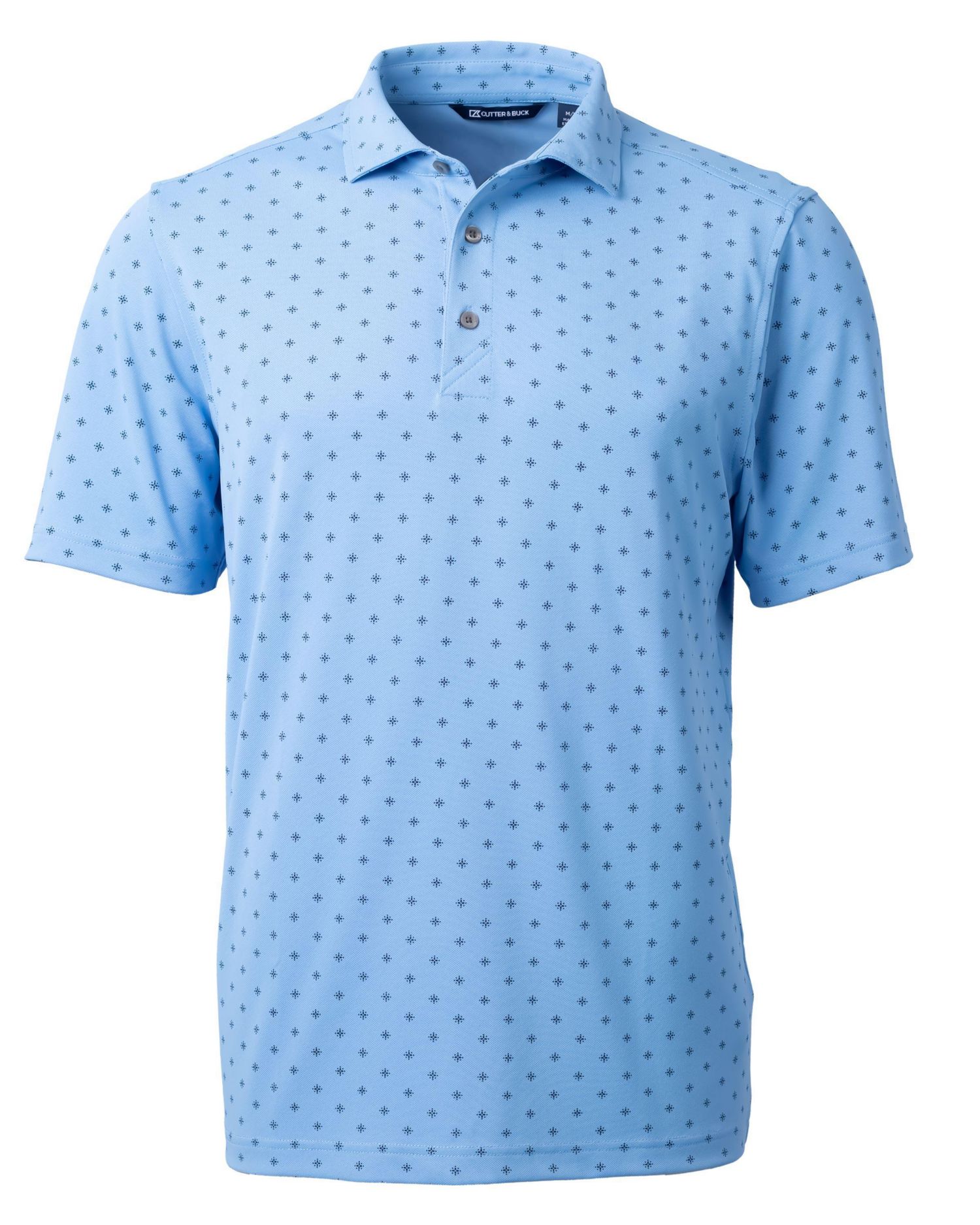 Men's Virtue Eco Pique Tile Print Recycled Polo Shirt
