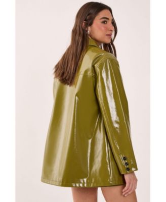 Women's Vinyl High Clean Longline Jacket