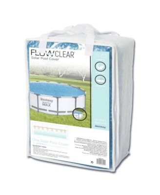 Flowclear 14 Feet Round Above Ground Pool Solar Pool Cover Only, Blue