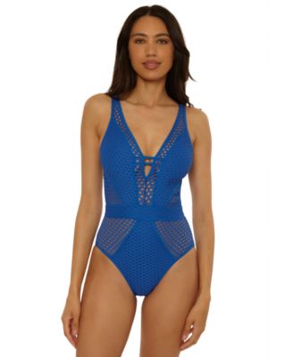 Women's Castaway Fishnet One-Piece Swimsuit