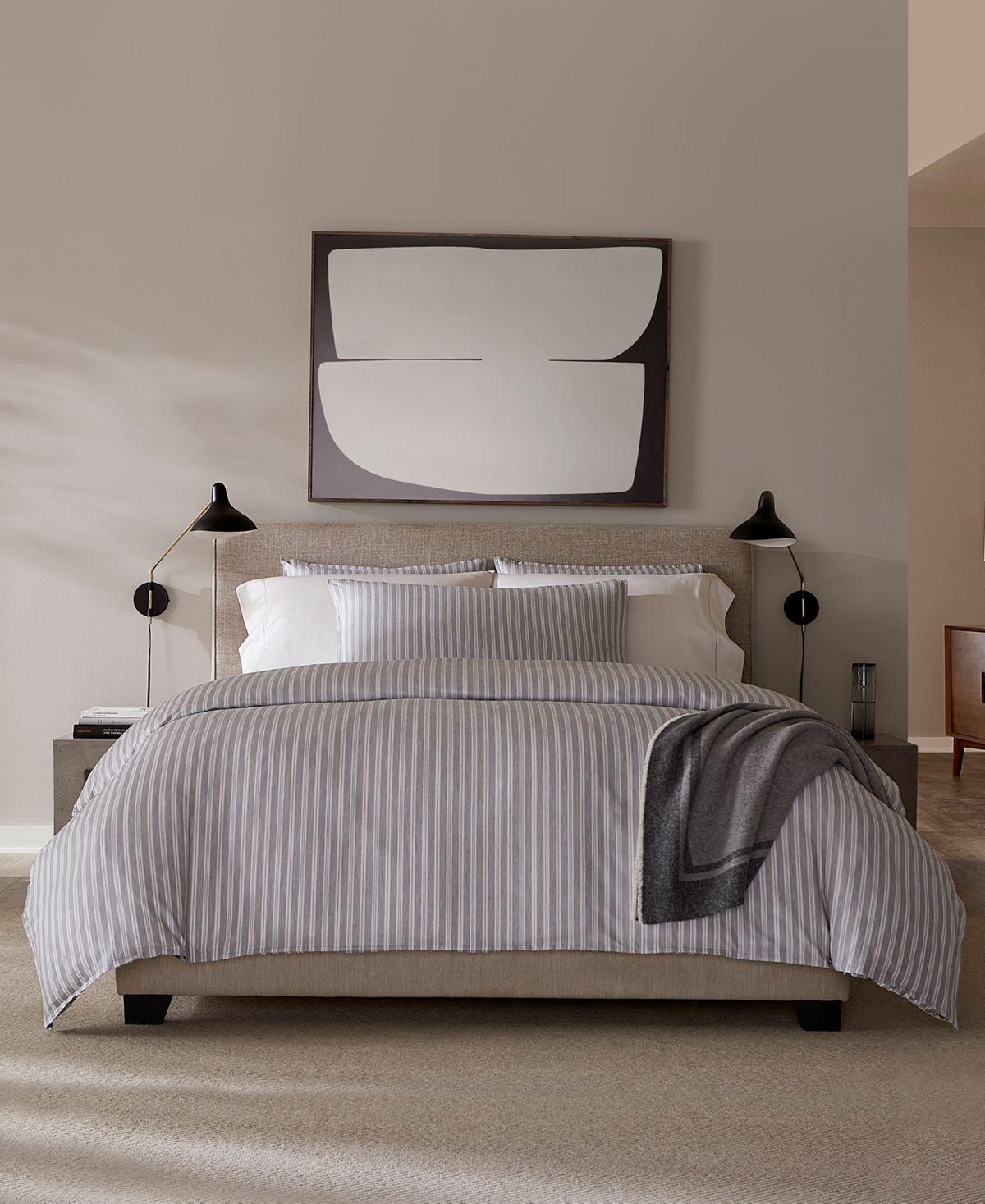 Sferra Leranto Sateen Duvet Cover, King