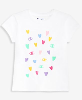 Girls' 7-16 Multi Heart T-Shirt